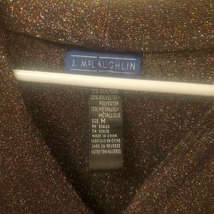 3 for$12 J McLaughlin Shimmery Black Top Medium